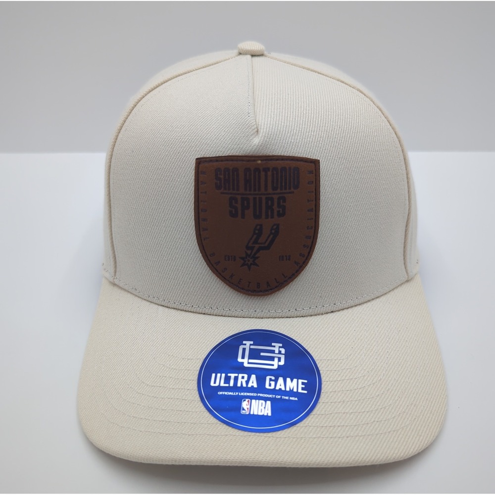 Ultra Game NBA San Antonio Spurs Snapback Hat Oat Cream VGMM057S New